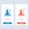 Like, Science, Space  Blue and Red Download and Buy Now web Widget Card Template
