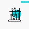 Like, Science, Space turquoise highlight circle point Vector icon