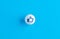 Like symbol on a ball button on blue background
