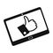 Like tablet simple icon