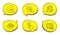 Like, Yummy smile and Loyalty star icons set. Reject click sign. Social media likes, Emoticon, Bonus reward. Vector