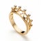 Lila Dargent Crown Gold Ring - Childlike Simplicity In High-key Lighting