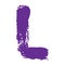 Lilac Alphabet Letters. Violet Font Letterpress. Plum Calligraphy Modern. Hand Paint. Script Typeface. Typography Handwritten. Mau