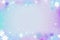 Lilac Blue Soft Mauve Background Silhouettes Glitter And Flowers Postcard. Generative AI