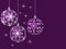 Lilac christmas background