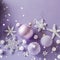 Lilac Dreams: A Minimalist Christmas Background with Style