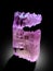 Lilac etched head mountain peaks structured head kunzite var spodumene crystal from Afghanistan