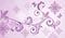 Lilac floral banner