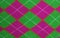 Lilac and green argyle pattern fabric