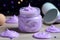 Lilac handmade toy slime. Generate Ai