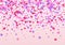 Lilac Heart Background Pink Vector. Cut Backdrop Confetti. Fond Romantic Pattern. Purple Confetti February Illustration.