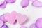 Lilac hearts