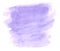 Lilac pastel watercolor hand-drawn isolated wash stain on white background for text, design.
