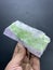 Lilac purple kunzite with green tourmaline from afghanistan
