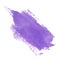 Lilac purple watercolor spot transparent blur close-up. Hand illustration isolated on white background for design background,