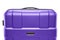 Lilac suitcase plastic. upper part of the handle