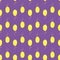 Lilac yellow air balloons seamless pattern