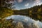 Lilla IdgÃ¶len lake in Norra Kvill National Park, Sweden