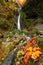 Lillafured Szinva waterfall in Miskolc Bukk Moountains National Park autumn fall season