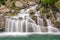 Lillaz waterfalls near Cogne, Gran Paradiso national park, Aosta Valley, the Alps, Italy