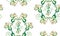 Lily seamless pattern, on white background in light light biege color