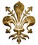 Lily, symbol of the city of Florence, Italy, graphic elaboration
