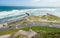 Lima, Peru. Landscape from Miraflores. South Pacific Ocean in Background