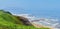 Lima, Peru. Pacific coast view from Miraflores district, beach.