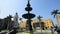 LIMA -PERU: View of the cathedral church and the main square in the down town.