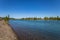 Limay river coast in Neuquen, Argentina