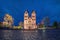 Limburg Cathedral at dusk, Limburg an der Lahn, Germany