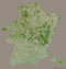 Limburg, province of Belgium, on solid. Satellite