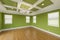 Lime Green Custom Master Bedroom Complete with Fresh Paint, Crown and Base Molding, Hard Wood Floors and Coffered