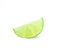 lime green freshly sliced isolated on a white background