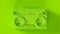 Lime Green Retro Boombox