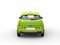 Lime green small electric car