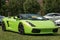 Lime Green Sports Car Right Side