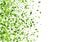 Lime Greens Forest Vector Design. Blur Foliage