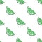 Lime half sliced. seamless pattern of sciced lime on white background. EPS 10. Vector illustration
