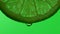 Lime juice droplet