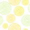 Lime, lemon and orange slices seamless pattern.