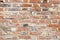 Lime mortar brick wall background