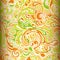 Lime and Orange Paisley