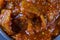 Lime pickle close up, macro.