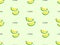 Lime seamless pattern on green background. Pixel style