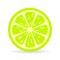 Lime slice vector icon