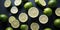 Lime Slices and Droplets: Freshness Captured