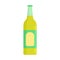 Lime soda drink icon flat isolated vector