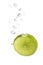 Lime in water with air bubbles