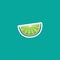 lime wedge. Vector illustration decorative design